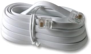 Consoletronic RJ12 6P6C to RJ12 6P6C Cable Plug to Plug (RJ11 with 6 wire) White 3m