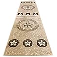 Skinz Texas Lone Star Beige Runner Area Rug Design 78 (2 Feet X 7 Feet)