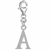 Pro Jewelry Dangling Letters Clip on Pendant Charm for Bracelet or Necklace (A)