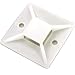 Super-Adhesive X-Large Cable Tie Mounts 100 Pack For Fast, Frustration-Free Wire Management. Anchor These Zip Tie Bases Tools-Free With Sticky Backs Or Use Screw-Holes For Permanent Hold