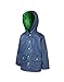 OAKI Children's Rain Jacket, Navy/Green 6