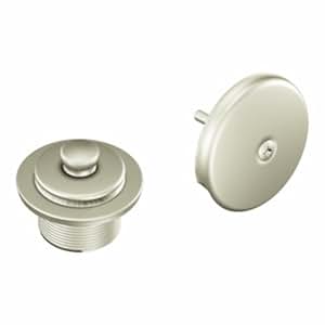 Moen T90331ST Tub Drain Kit with Push-N-Lock Drain Assembly, Satin ...