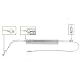 Morris Products LED Dimmable Under Cabinet Light – 8” Dual Hardwire, Plug-in, 4700K – White – 2 LED, 3.5 Watts, 160 Lumens – Energy Efficient – for Lighting Work Surfaces, Kitchen Counter Tops
