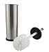 Francois et Mimi Fully Stainless Steel Toilet Brush and Holder