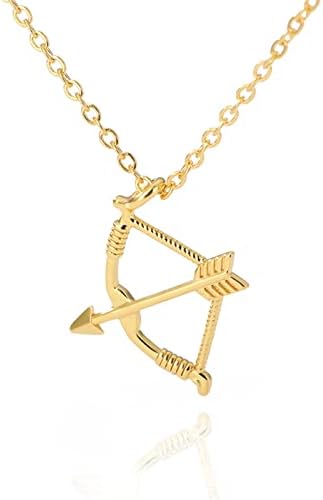 IMT-LLC Bow and Arrow Necklace For Women Men Stainless Steel
