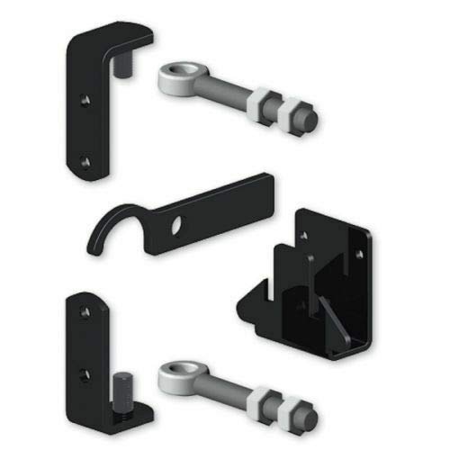 Gatemate Wrought Iron Gate Hinges Fixing Kit Galvanised and Powder