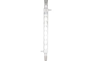 Labasics Borosilicate Glass Allihn Condenser with 24/40 Joint 400mm Jacket Length Lab Glass Condenser