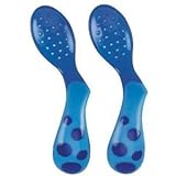 Sassy Less Mess Toddler Self-Feeding Spoon BLUE