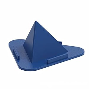 Gambit Mobile Accessories Universal Portable Three-Sided Pyramid Shape Desktop/Table Mobile Holder Stand – Anti Slip…