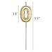 Belleone Birthday Cake Candle Numbers Decoration - Number Candle Set for Birthday Cake Cupcake Topper Decoration Birthday Party Celebration (Gold Number 0)