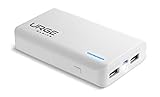 URGE Basics 6,000mAh Powerbank with Dual USB with LED Flashlight - Retail Packaging - White