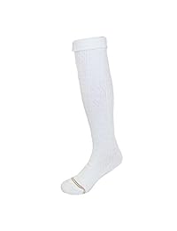 Oro Toe Girl 's Cable Knit rodilla alta calcetines de uniforme (Pack de 6)