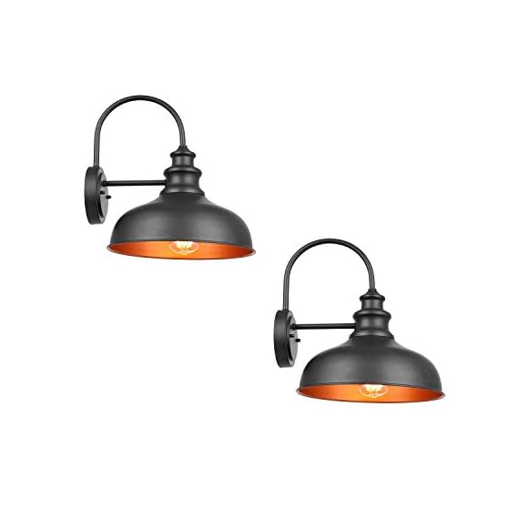 Bestshared Farmhouse Wall Mount Lights, Gooseneck Barn