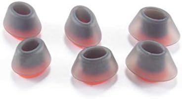 LS LOVINSTAR OEM Ear Buds Gel for Jabra Evolve 75e MS Jabra Elite 65e Bluetooth Wireless in-Ear Earphones Eartips Earbuds (Red-Gray)