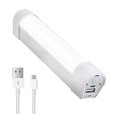 Lustaled Portable LED Camping Light Stick Rechargeable LED Camping Lamp Lantern, 4W LED Flashlight Emergency Magnetic Work Light 5V USB Output Home Lighting Outdoor Hiking Cycling Fishing