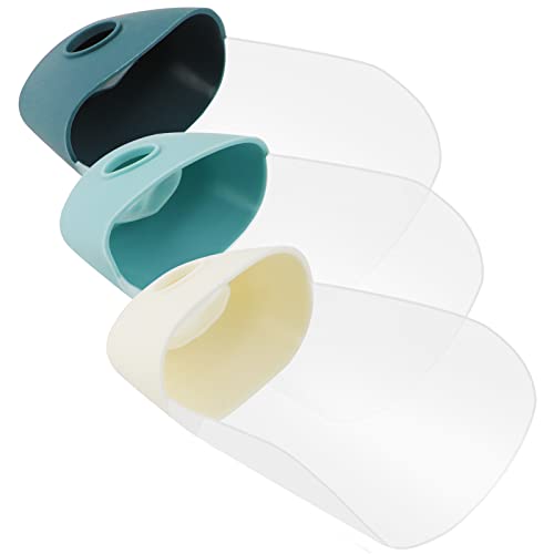 Faucet Extender for Toddlers - 3 Pcs Silicone Kids Sink Extender for Bathroom Spout Bathtub(Blue/White/Navy Blue)