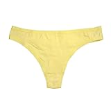 YiRing 6-Pack Women Sexy Soft Cotton Thong Panties (M)