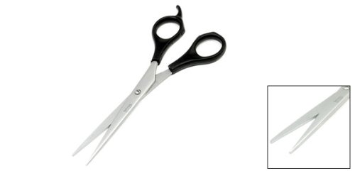uxcell Metal Barber Household Office Paper Cutting Hair Shear Slicer Scissors Black