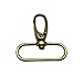Wish Dayz Bronze 1.5 Inches Inside Diameter Oval Ring Lobster Clasp Claw Swivel Lobster Snap Clasp Hook for Strap Pack of 15 (Bronze, 15)
