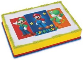 Super Mario Brothers Edible Cake Topper Amazon Ca Home Kitchen
