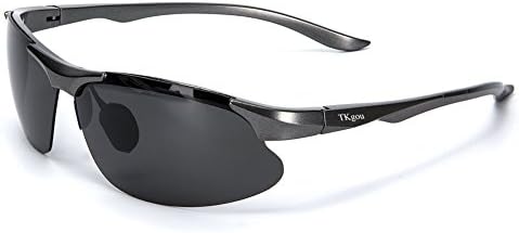 Sports Cycling Sunglasses for Men Women Cycling Riding Running Glasses (Black)