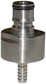 Happybrew 325 Stainless Carbonation Cap with 5/16 Barb Ball Lock Type, Fit Most Soft Drink PET Bottles