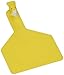 Z Tags 100 Count 1-Piece Blank Tags for Cows, Yellow
