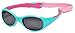 REAL SHADES Explorer Unbreakable Kids Sunglasses 100% UV Protection and Shatterproof Lens with Adjustable Strap for Boys and Girls, Aqua/Pink, Toddler 2+