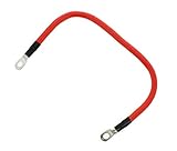 ABN Marine Battery Cable & Tinned Lug 18in in Red, 3/8in Stud, 4-Gauge - for Cars, Trucks, Boats, Golf Carts