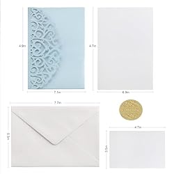 Wedding Invitations with Envelopes and RSVP