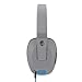 Skullcandy Crusher Headphones with Built-in Amplifier and Mic, Grey Cyan and Black