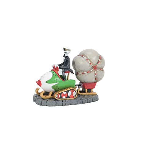Department 56 AcessĂłrios Disney The Nightmare Before Christmas Village Jack in Sled Figurine, 4 cm A x 2,8 cm L x 6,4 cm C, Multicolorido