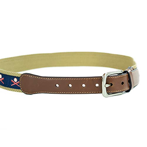Wembley Big Boys Novelty Fabric Belt, Baseball, S