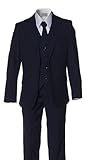 Boys Slim Fit Navy Blue Suit in Toddlers to Boys Sizing