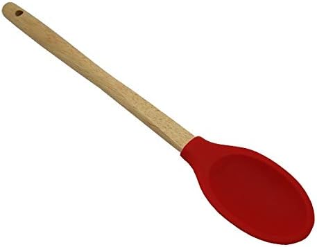 Stylastra Silicon Wooden Spoon with Wooden Handle (30 cm)
