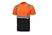 (NEW SIZES) CJ Safety CJHVTS2003 ANSI Class 2 High Vis Short Sleeve Black Bottom Safety Shirt Moisture Wicking Mesh (Extra Large, Orange)