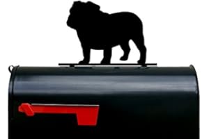 NEWNAN METAL WORKS Bulldog Dog Silhouette Mailbox Topper/Sign