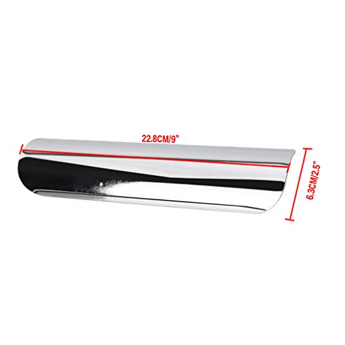 Universal Motorcycle Exhaust Muffler Pipe Heat Shield Cover Heel Guard For Honda Yamaha Suzuki Kawasaki (Chrome)