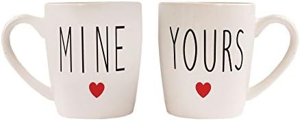Jay Imports Mine And Yours Universal Coffee Tea Mug Pair Set of 2
