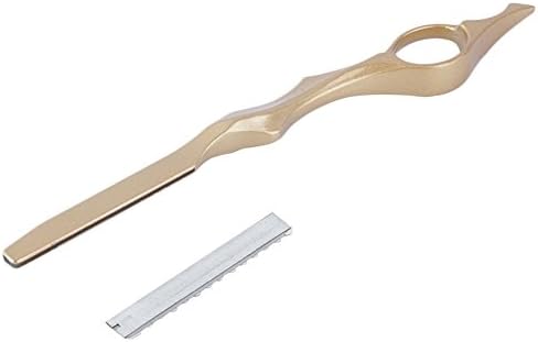 New Professional Manual Hair Cutting Razor Thinning Shaving Barber Stylist Knife Hairdressing Gold