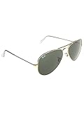 Ray-Ban Men's Original Aviator Sunglasses , Gold/Green, One Size