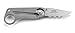 CRKT Niad Titanium Climber's Knife Folding Pocket Knife, Serrated Edge, Veff Flat Top Serrations, Carabineer Loop 2406