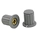uxcell 5 Pcs Volume Control 5/32" 4mm Split Shaft Potentiometer Knobs Gray