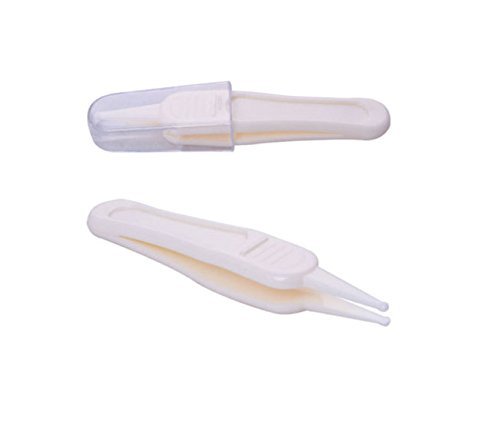 2PCS Baby Care Newborn Safe Care Infant Ear Nose Clean Plastic Tweezers For Better Sleep