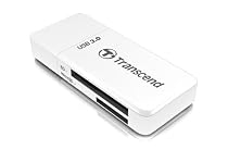 Transcend USB 3.0 SDHC / SDXC / microSDHC / SDXC Card Reader, TS-RDF5W (White)