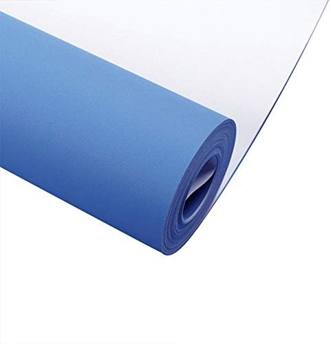 Solid Color Mediterranean Style Wallpaper Non-Woven Fabric Easy to Clean Home Improvement Hotel Shop Thickened Wallpaper,Mediterraneanblue,53 * 980cm