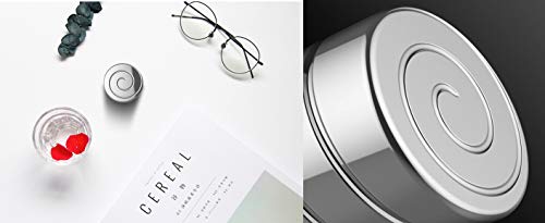 CaLeQi Desktop Circular Column Transfer Gyro Stainless Steel Kinetic Desk Toy Stress Relief Office Executive Gadgets Full Disassembly Rotary Decompression Toy