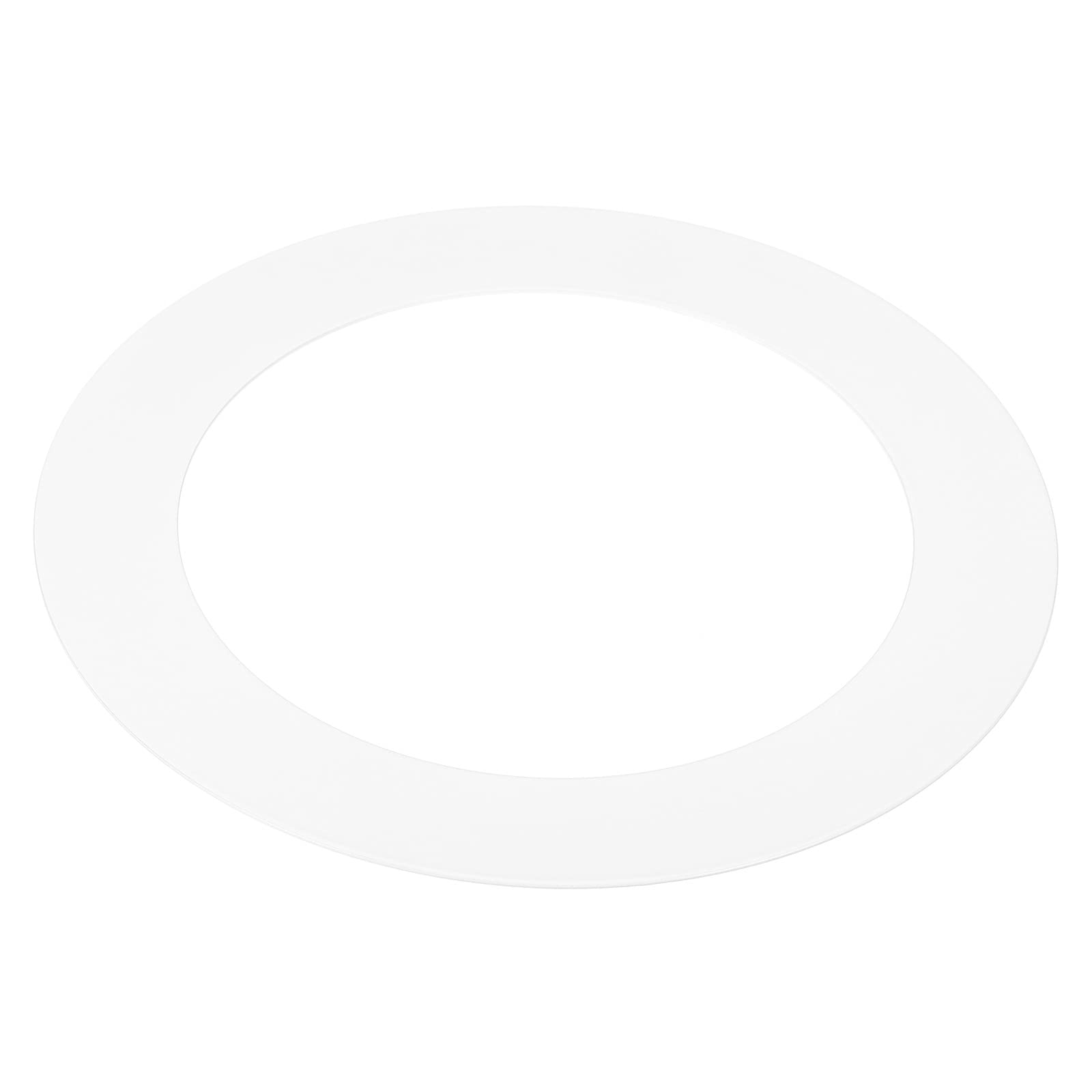 PATIKIL 4.5" ID 6.3" OD Light Trim Ring, White Goof Ring Matte Circular Light Cover Lighting Fixture for Ceiling Wall Recessed Can Downlights
