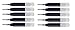 10 Cross Quality Intrepid Black Refills for Ion, Roadster, Vice, Penatia Gelicious, and Matrix Pens Gel Ink Refills [10 Pack Bulk Pack]