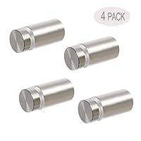 Bloberey Staninless Steel Standoffs 2/1" x 1" for Acrylic Frame Sign Holder Wall Mount Frame(4pcs)